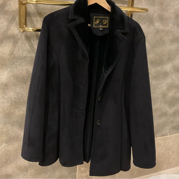 F.D ITALIANMODE LAMB SKIN COAT L